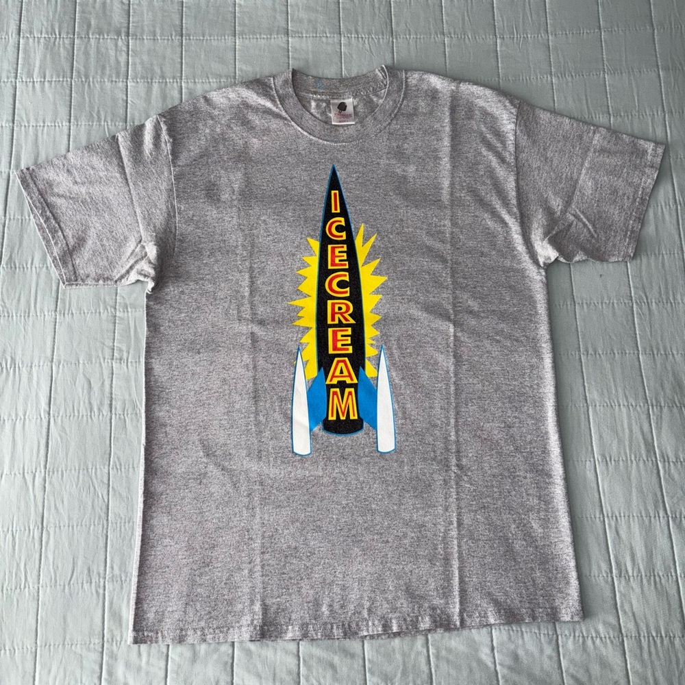 Icecream Rocket Tee Gray Sz. Large